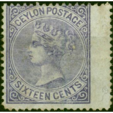 Ceylon 1872 16c Pale Violet SG126 Good MM 