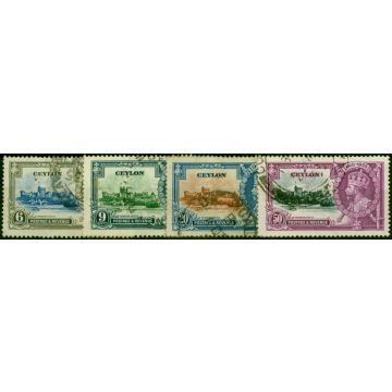 Ceylon 1935 Jubilee Set of 4 SG379-382 Good Used
