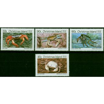Christmas Island 1985 Crabs 3rd Series Set of 4 SG203-206 V.F MNH 