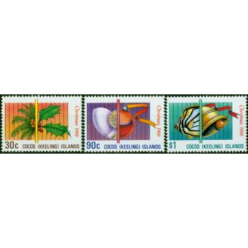 Cocos (Keeling) Islands 1986 Christmas Set of 3 SG155-157 V.F MNH
