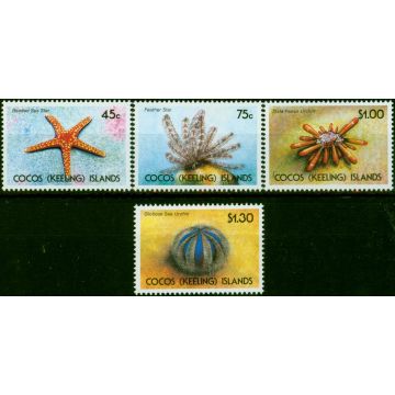 Cocos (Keeling) Islands 1991 Starfish & Sea Urchins Set of 4 SG240-243 V.F MNH 