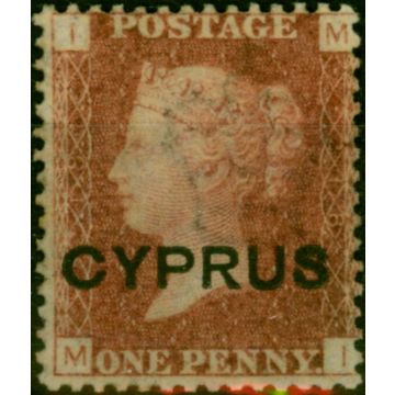 Cyprus 1880 1d Red SG2 Pl.218 Fine LMM