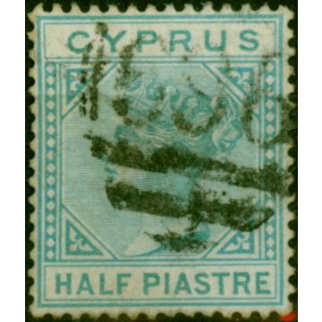 Cyprus 1881 1/2pi Emerald Green SG11 Fine Used