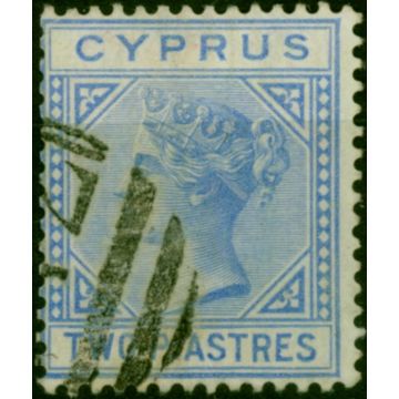 Cyprus 1881 2pi Blue SG13 Fine Used