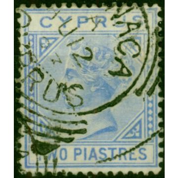 Cyprus 1881 2pi Blue SG13 Fine Used (3)