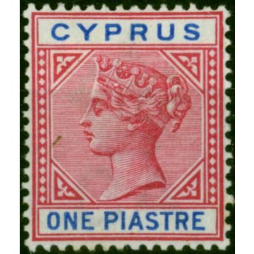 Cyprus 1903 1pi Carmine & Blue SG52 Fine MM 