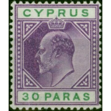 Cyprus 1903 30pa Violet & Green SG51 V.F VLMM 