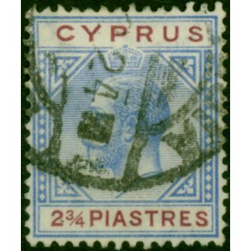 Cyprus 1922 2 3/4 Blue & Purple SG94 Fine Used