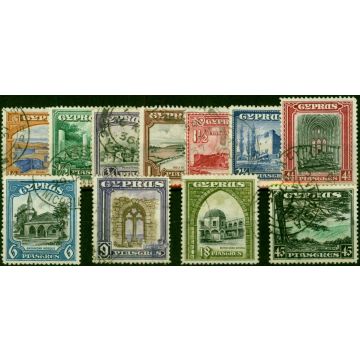 Cyprus 1934 Set of 11 SG133-143 Fine Used (4)
