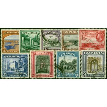 Cyprus 1934 Set of 9 to 9pi SG133-141 Fine Used 