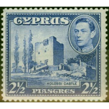 Cyprus 1938 2 1/2pi Ultramarine SG156 Fine Lightly Mtd Mint (2)