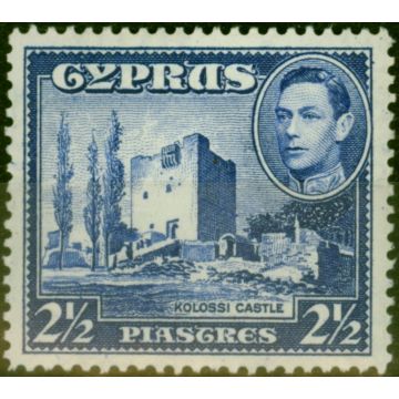 Cyprus 1938 2 1/2pi Ultramarine SG156 Fine Lightly Mtd Mint (3)