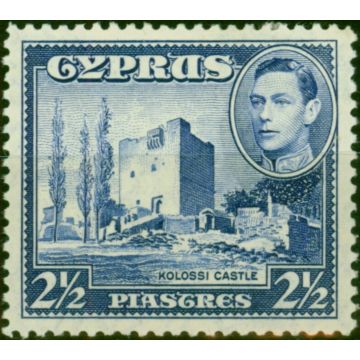 Cyprus 1938 2 1/2pi Ultramarine SG156 Fine MM 