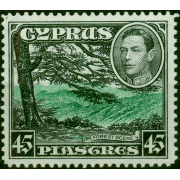 Cyprus 1938 45pi Green & Black SG161 V.F LMM 