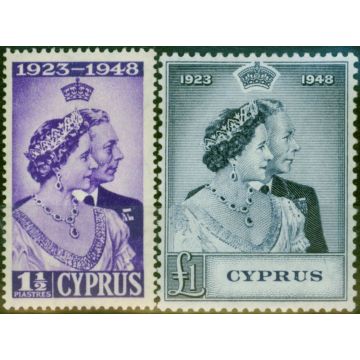 Cyprus 1948 RSW Set of 2 SG166-167 Fine MM