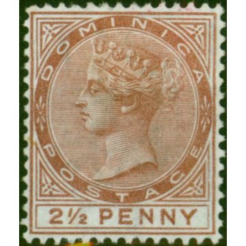 Dominica 1879 2 1/2d Red-Brown SG6 Fine MM 