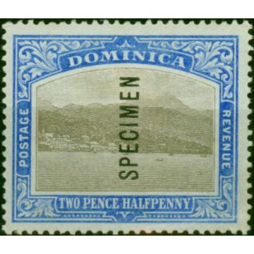 Dominica 1903 2 1/2d Grey & Bright Blue Specimen SG30s Fine MM 