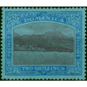 Dominica 1922 2s Purple & Blue-Blue SG69 Fine MM 