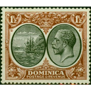 Dominica 1933 1 1/2d Black & Red-Brown SG75 Fine MM 