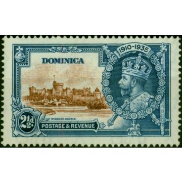 Dominica 1935 2 1/2d Brown & Deep Blue SG94 Fine MM 
