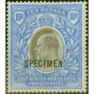 East Africa KUT 1903 10R Grey & Ultramarine Specimen SG145 Fine Lightly Mtd Mint
