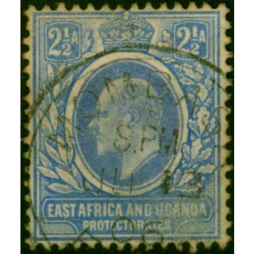 East Africa KUT 1904 2 1/2a Blue SG20 Good Used 