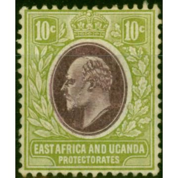 East Africa KUT 1907 10c Lilac & Pale Olive SG37 Good MM 