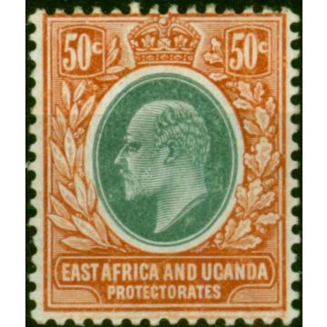 East Africa KUT 1907 50c Grey-Green & Orange-Brown SG41 Fine MM