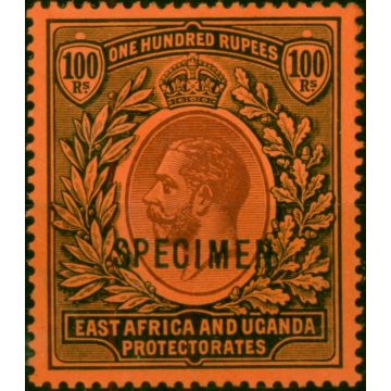 East Africa KUT 1912 100R Purple & Black Specimen SG62s Fine & Fresh MM