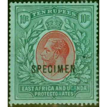 East Africa KUT 1912 10R Red & Green-Green SG58s Fine LMM