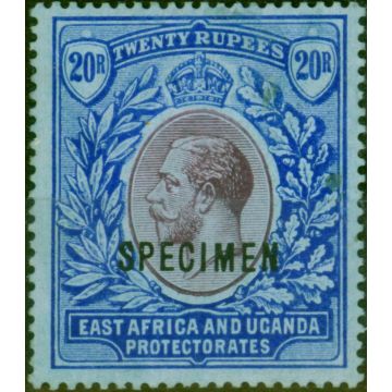 East Africa KUT 1912 20R Purple & Blue-Blue Specimen SG60s Good MM