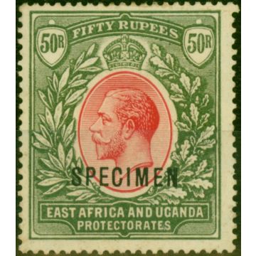 East Africa KUT 1912 50R Dull Rose-Red & Dull Greyish Green Specimen SG61s Fine MM