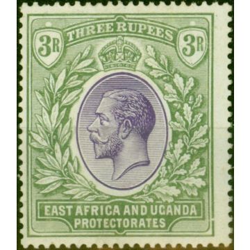 East Africa KUT 1921 3R Violet & Green SG73 Fine & Fresh LMM