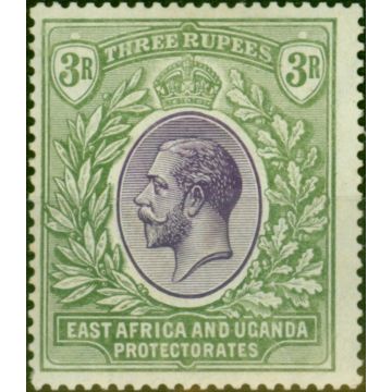 East Africa KUT 1921 3R Violet & Green SG73 Fine MM