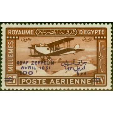 Egypt 1931 100m on 27m Chestnut SG186 Fine LMM