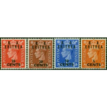 Eritrea 1951 Set of 4 Low Values SGE26-E29 Fine LMM 