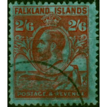 Falkland Islands 1929 2s6d Carmine-Blue SG123 Fine Used 