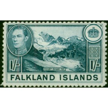 Falkland Islands 1938 1s Dull Blue SG158b Fine MM 