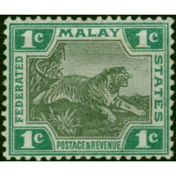 Fed of Malay States 1900 1c Black & Green SG15 Fine MM 