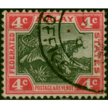 Fed of Malay States 1900 4c Black & Carmine SG17 Fine Used 