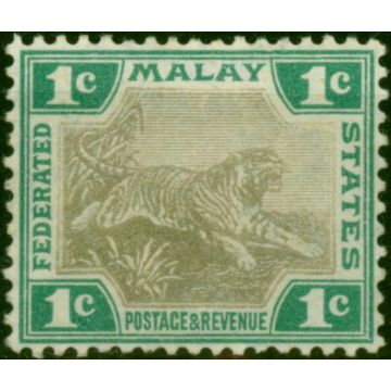Fed of Malay States 1904 1c Grey & Green SG27 Fine MM 