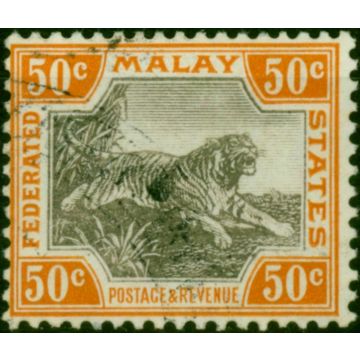 Fed of Malay States 1906 50c Grey-Brown & Orange-Brown SG47c Fine Used