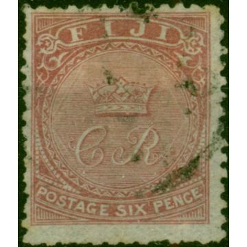 Fiji 1871 6d Rose SG12 Good Used 