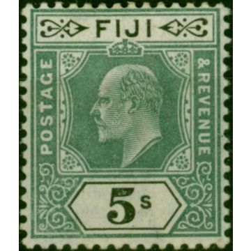 Fiji 1903 5s Green & Black SG113 Fine & Fresh LMM 