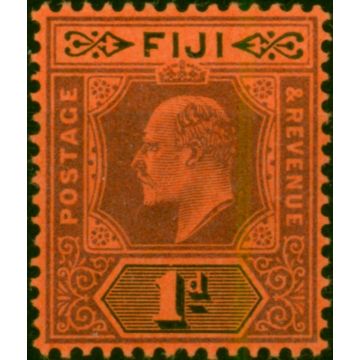 Fiji 1904 1d Purple & Black-Red SG116 Fine VLMM 