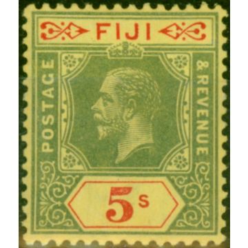 Fiji 1912 5s Green & Red-Yellow SG136 Fine LMM