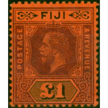 Fiji 1914 £1 Purple & Black-Red SG137 V.F VLMM 