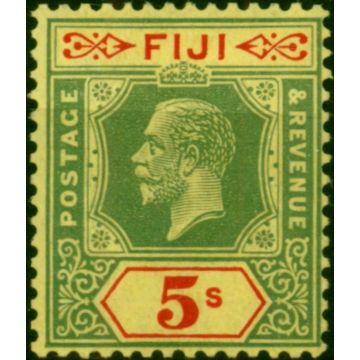 Fiji 1926 5s Green & Red-Pale Yellow SG241 Fine & Fresh LMM 