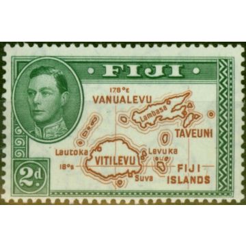 Fiji 1938 2d Brown & Green SG253 Die I Fine MNH