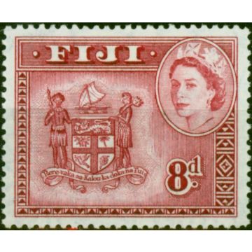 Fiji 1958 8d Carmine-Lake SG288a Fine MM 